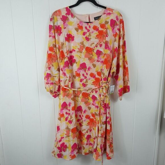 Jessica Howard Womens Floral Fit & Flare Dress Size 14 - Picture 3 of 12